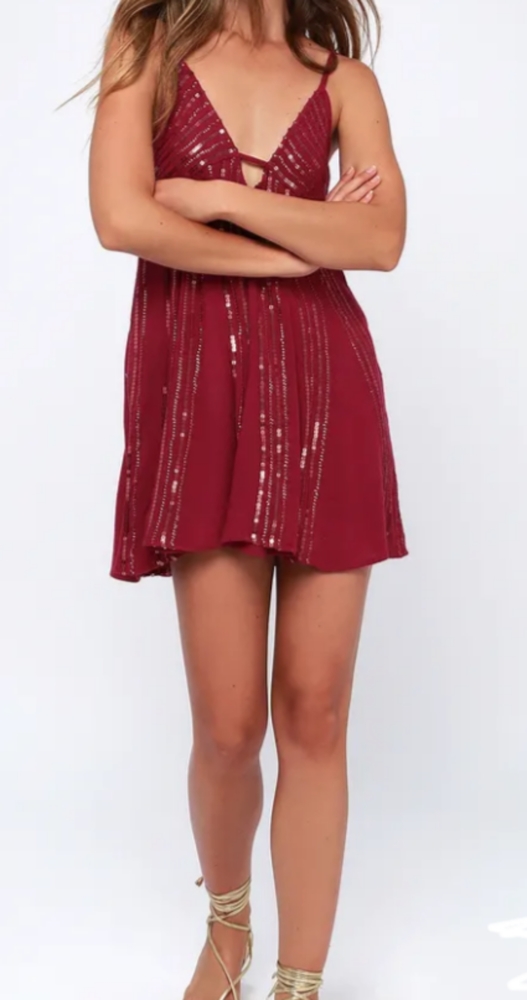 NEW Free People sequin mini dress